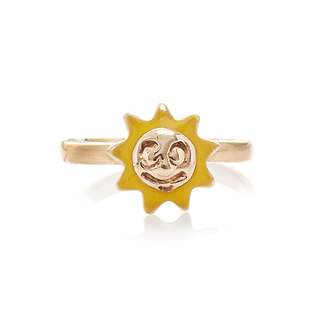 Золотое кольцо детское "Солнце"