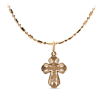 Крест золотой православный