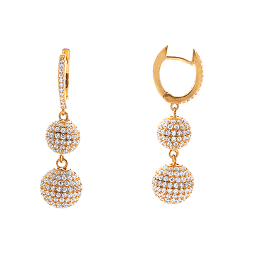 Серьги шары