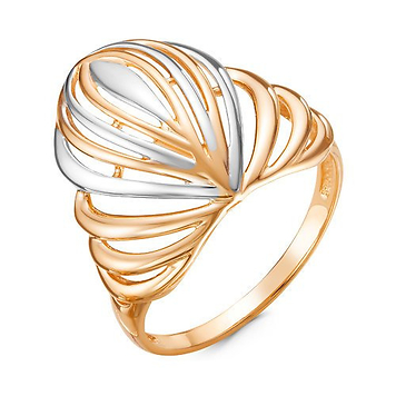 Золотое кольцо "перо"