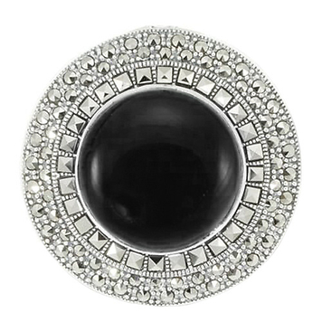 Серебряная брошь-кулон с агатом Серебряная брошь-кулон с агатом