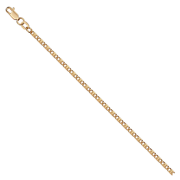 Золотая легковесная цепь "люмакина (улитка)" с алмазной гранью