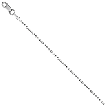 Серебряная цепочка "шариковая (перлина)" с алмазной гранью