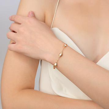 Браслет, красное золото