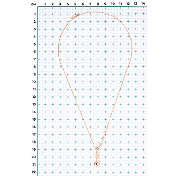 Колье, красное золото