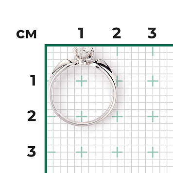 Кольцо, белое золото, бриллианты Кольцо, белое золото, бриллианты