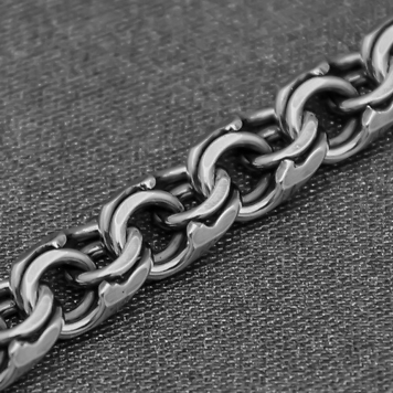 Цепочка серебро "бисмарк" оксидирование