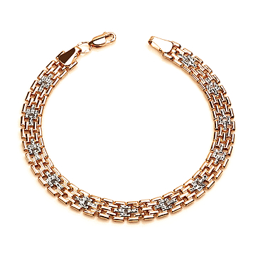 Браслет из золота с родированием