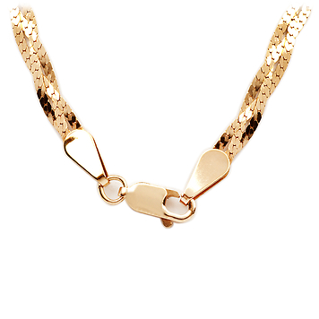 Золотая цепочка плетение косичка