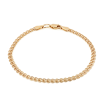 Золотой браслет плетения лав