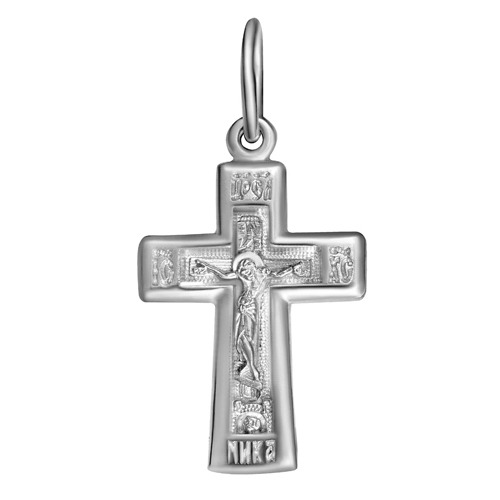 крест православный серебро 925 родированное