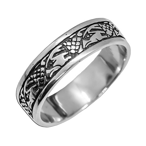 кольцо серебро 925 чернение