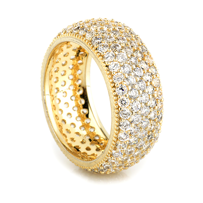 Кольцо серебряное с позолотой