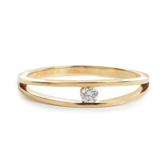 золотое кольцо 750 пробы с бриллиантом