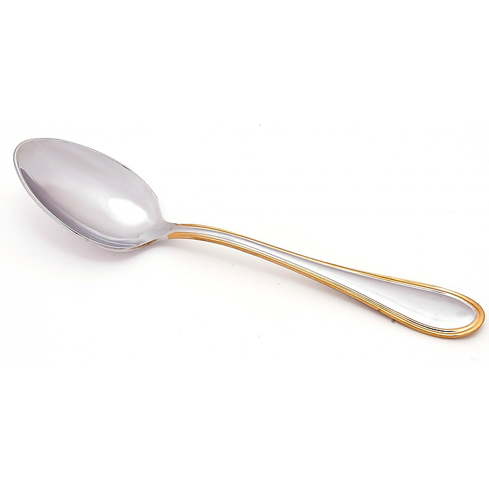 Серебряная чайная ложка "Детская" с позолотой