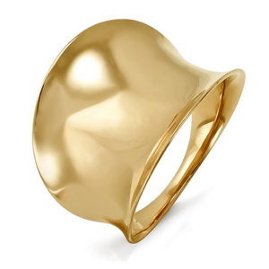 Гладкое золотое кольцо без вставок