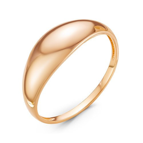 Гладкое золотое кольцо "чалма"