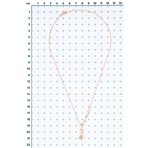 Колье, красное золото