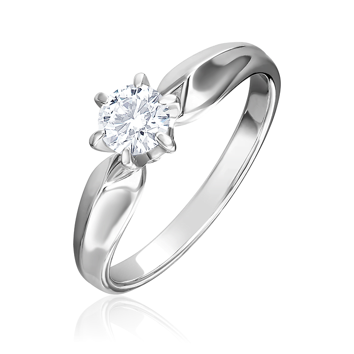 Кольцо, белое золото, бриллианты Кольцо, белое золото, бриллианты