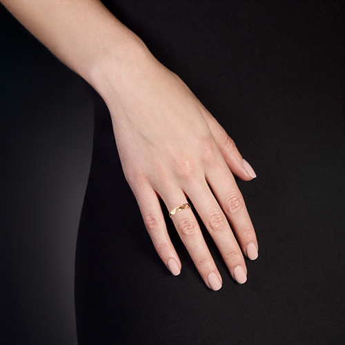 Кольцо, красное золото