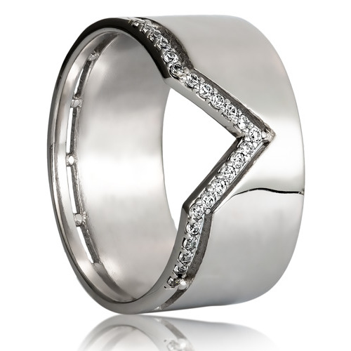 кольцо серебро 925 родиевое покрытие фианиты