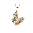 Золотой кулон трансформер бабочка